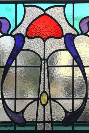 Art Nouveau, aqua door, Hurlstone Park